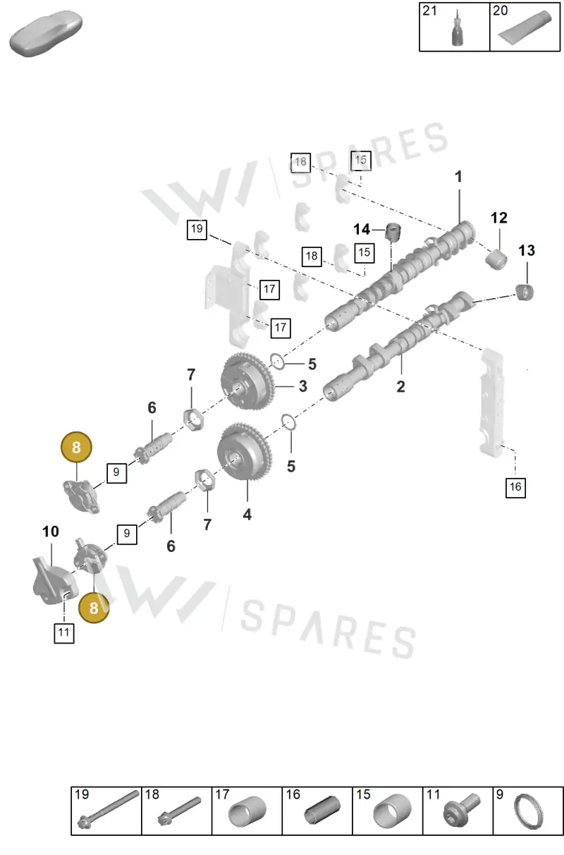 0PB109259C — Porsche 992 Carrera Coupe (2024-) diagram p63103100, position 8