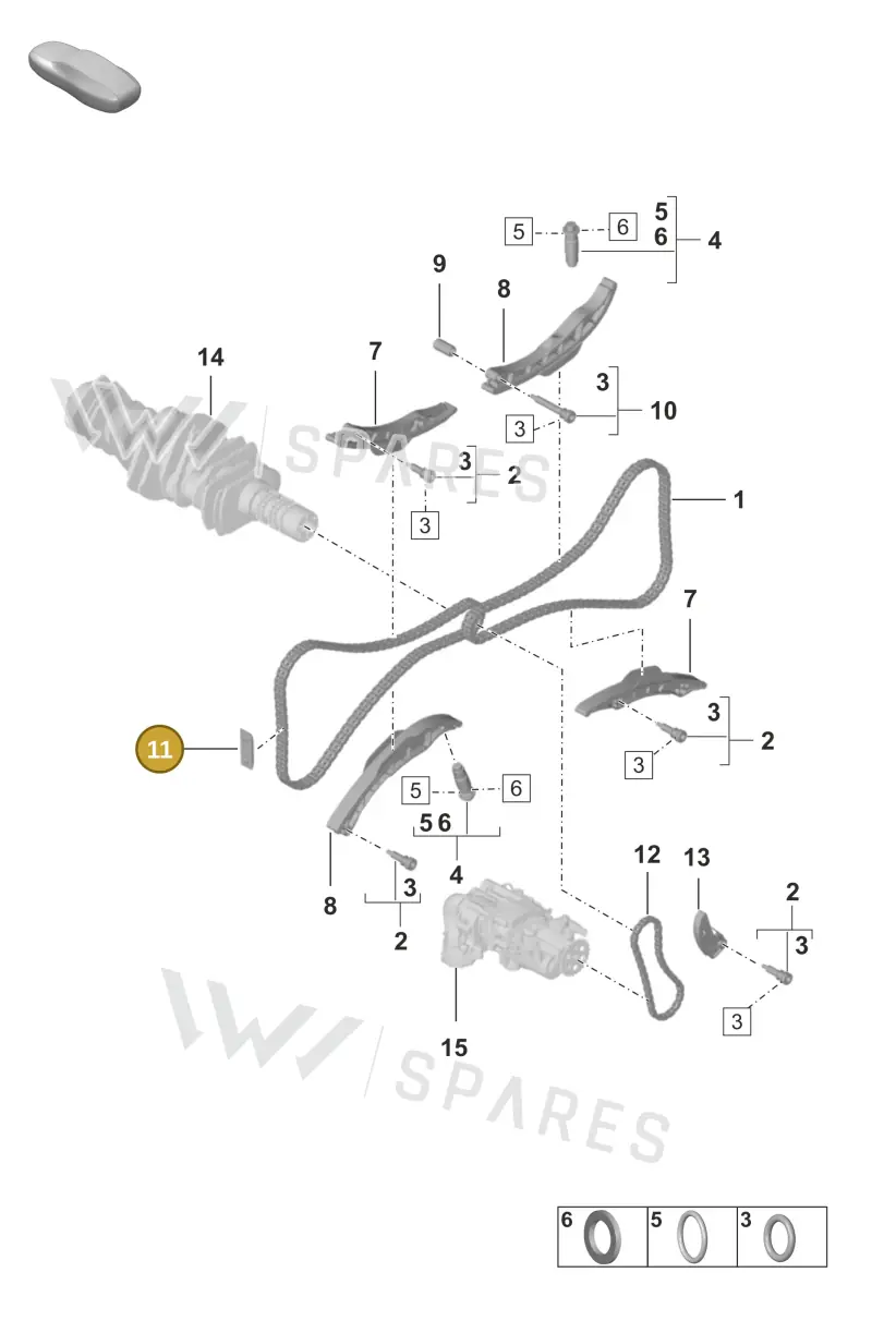 0PB109514 — Porsche 992 Sport Classic (2020-) diagram p53103110, position 11