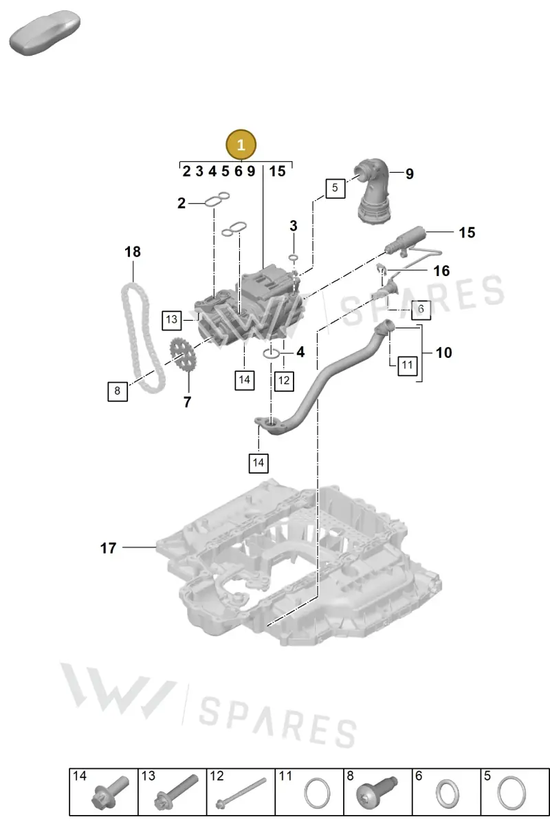 0PB115103E — Porsche 992 Carrera Coupe (2024-) diagram p63104000, position 1