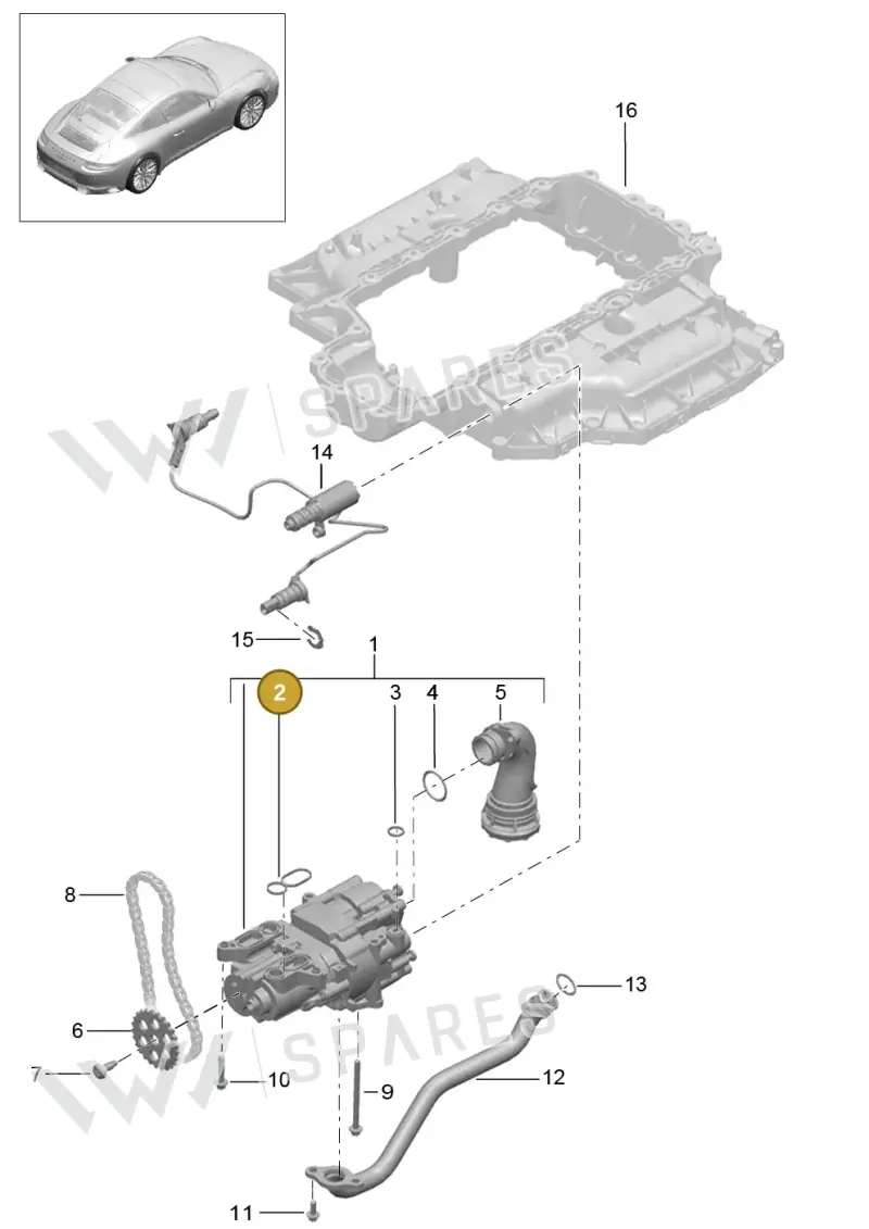 0PB115189 — Porsche 991 II Carrera 4 (2016-2019) diagram p47104000, position 2