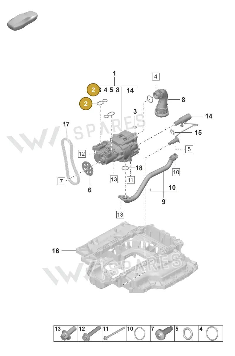 0PB115189A — Porsche 911 (2020-2022) diagram p53104000, position 2