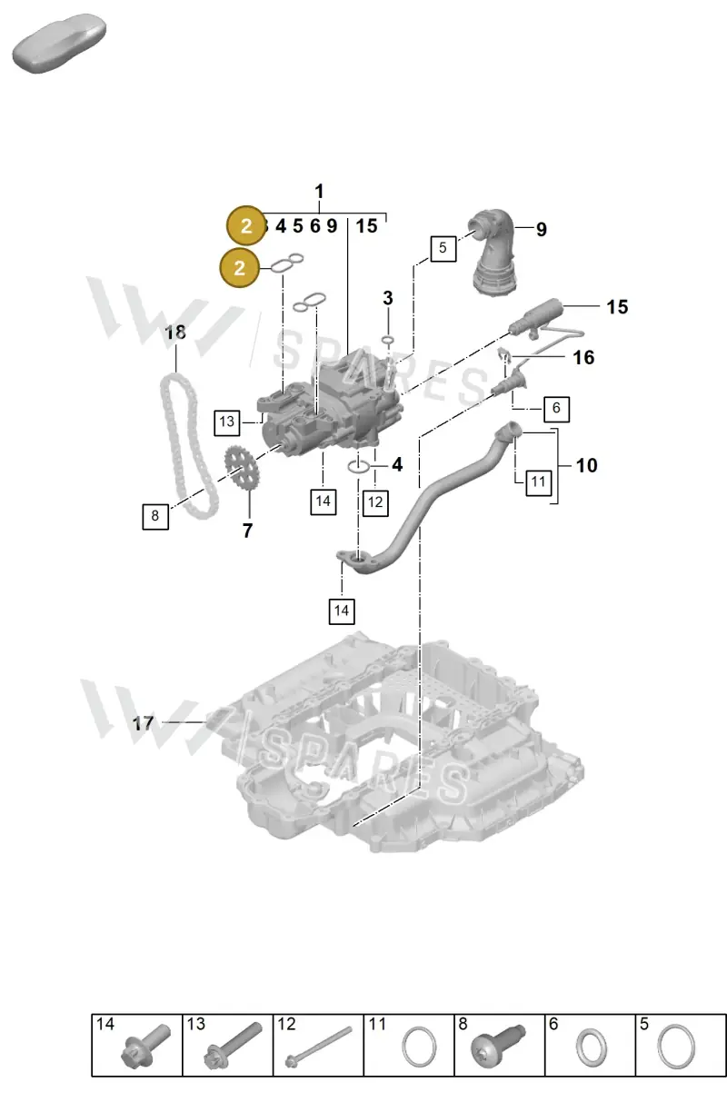 0PB115189 — Porsche 992 Carrera Coupe (2024-) diagram p63104000, position 2