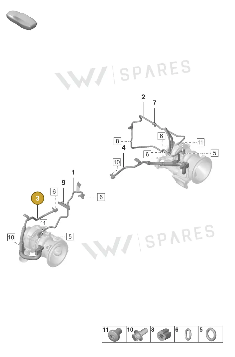 0PB115252B — Porsche 992 Carrera 4 GTS (2018-2024) diagram p53202150, position 3