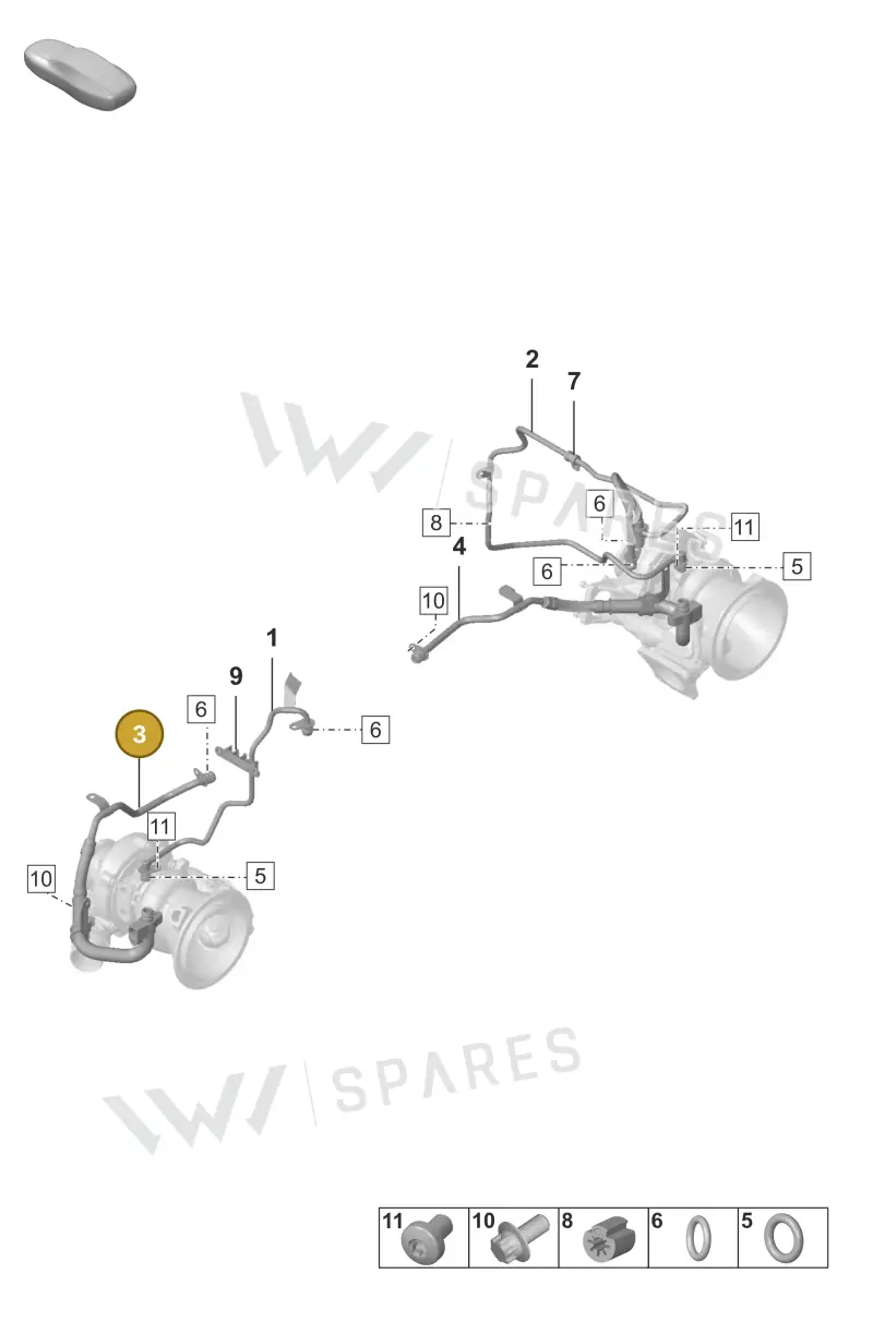 0PB115252F — Porsche 911 (2024-2025) diagram p53202150, position 3