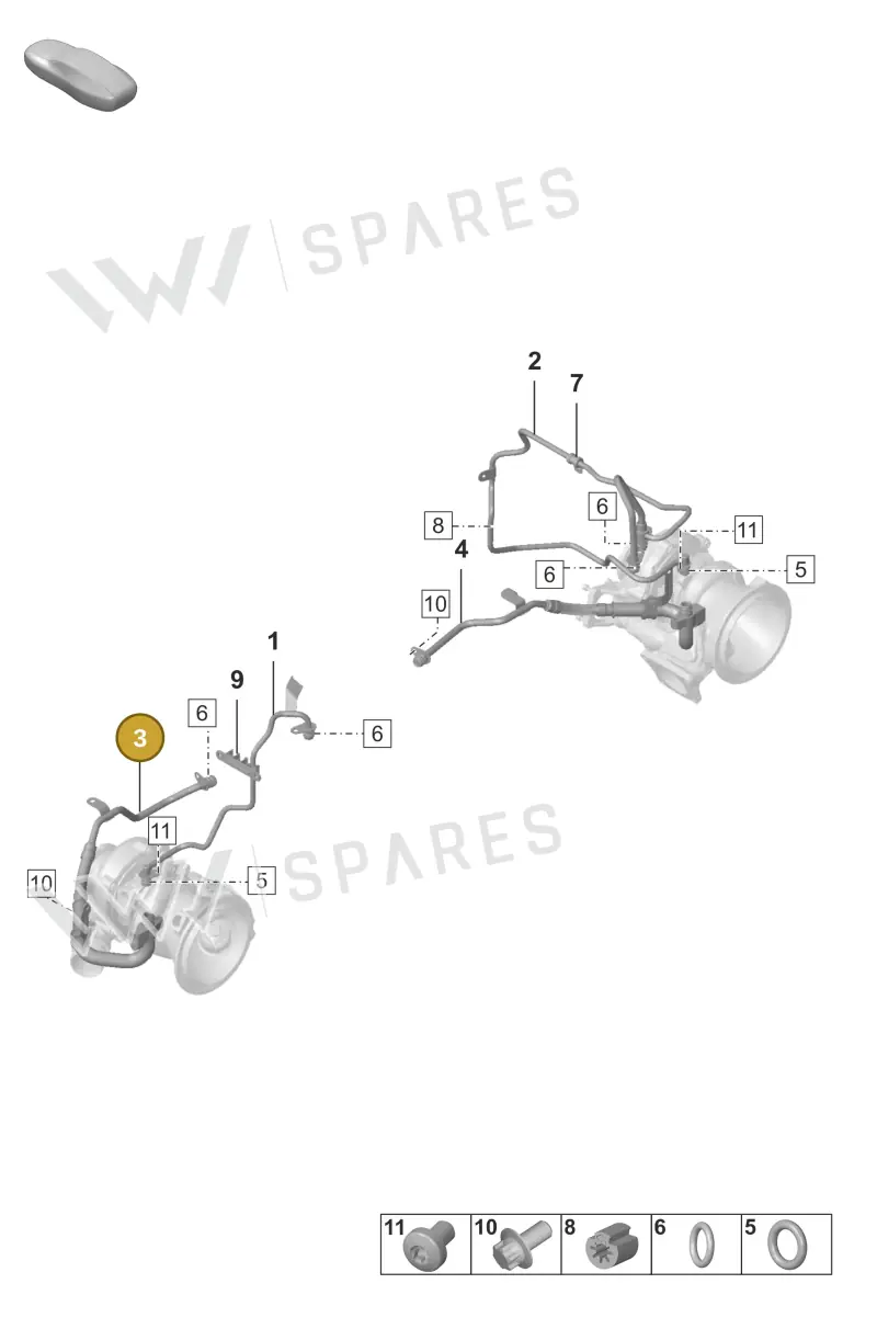 0PB115252G — Porsche 911 (2018-2024) diagram p53202150, position 3