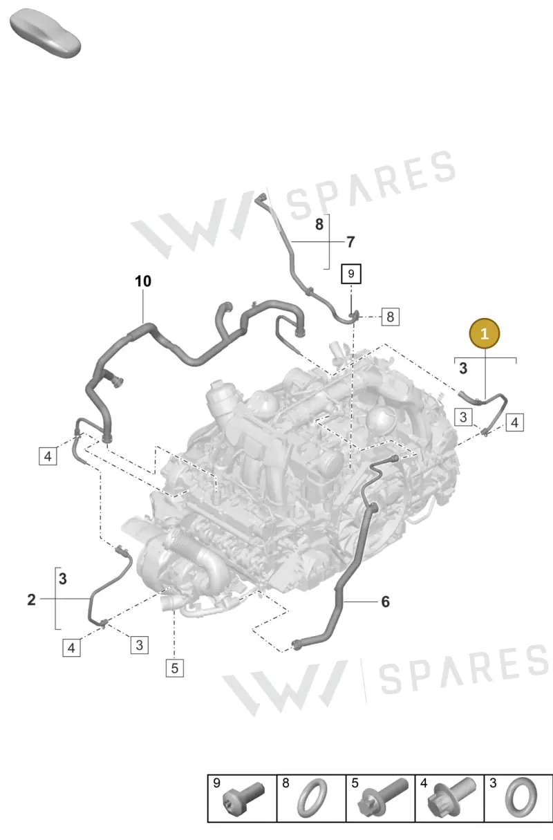 0PB115473 — Porsche 992 Sport Classic (2020-) diagram p57107350, position 1