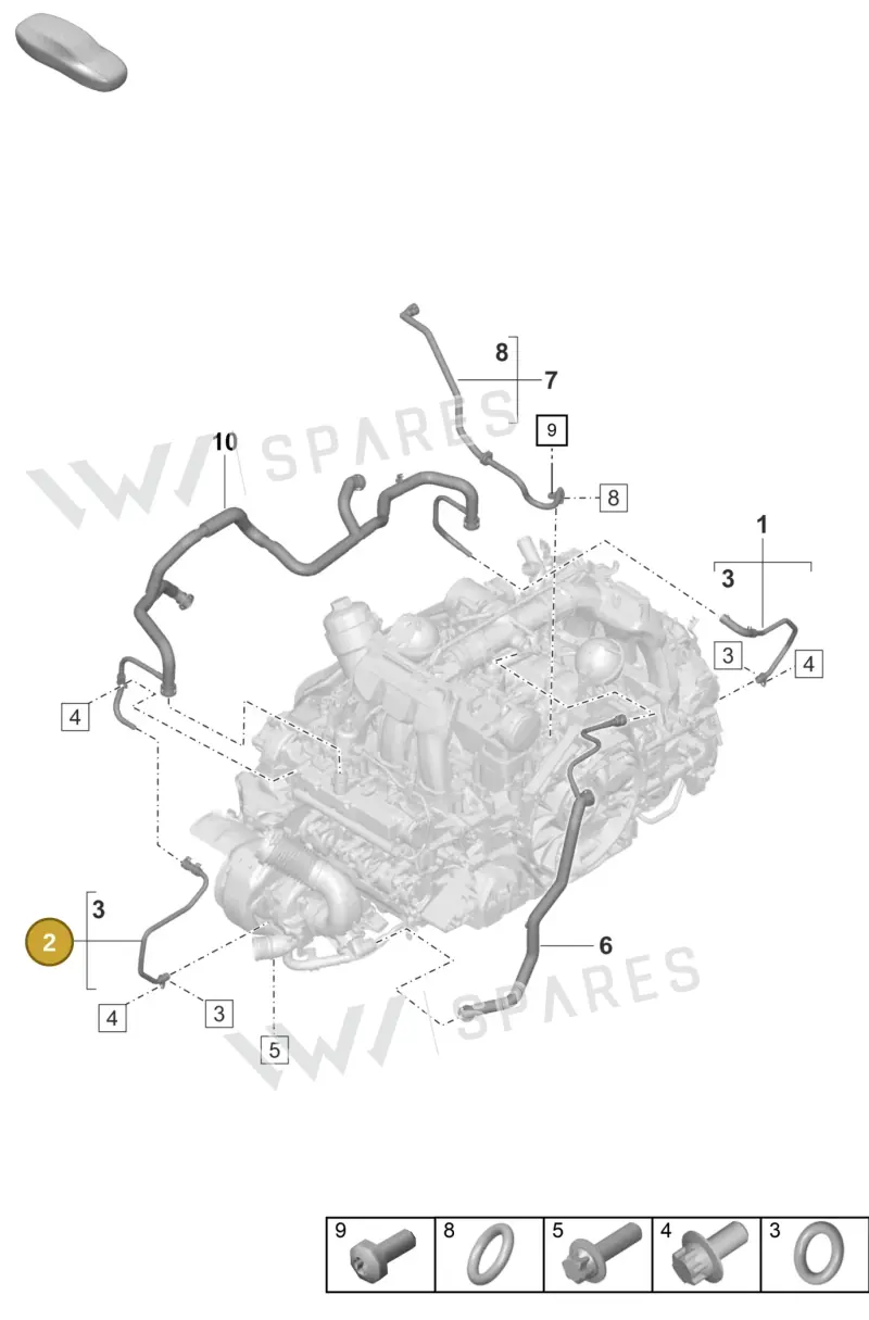 0PB115474C — Porsche 911 (2020-2022) diagram p57107350, position 2