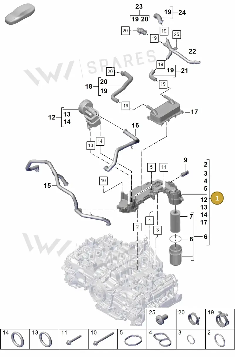0PB115512C — Porsche Boxster Spyder (2019-2020) diagram p55104110, position 1