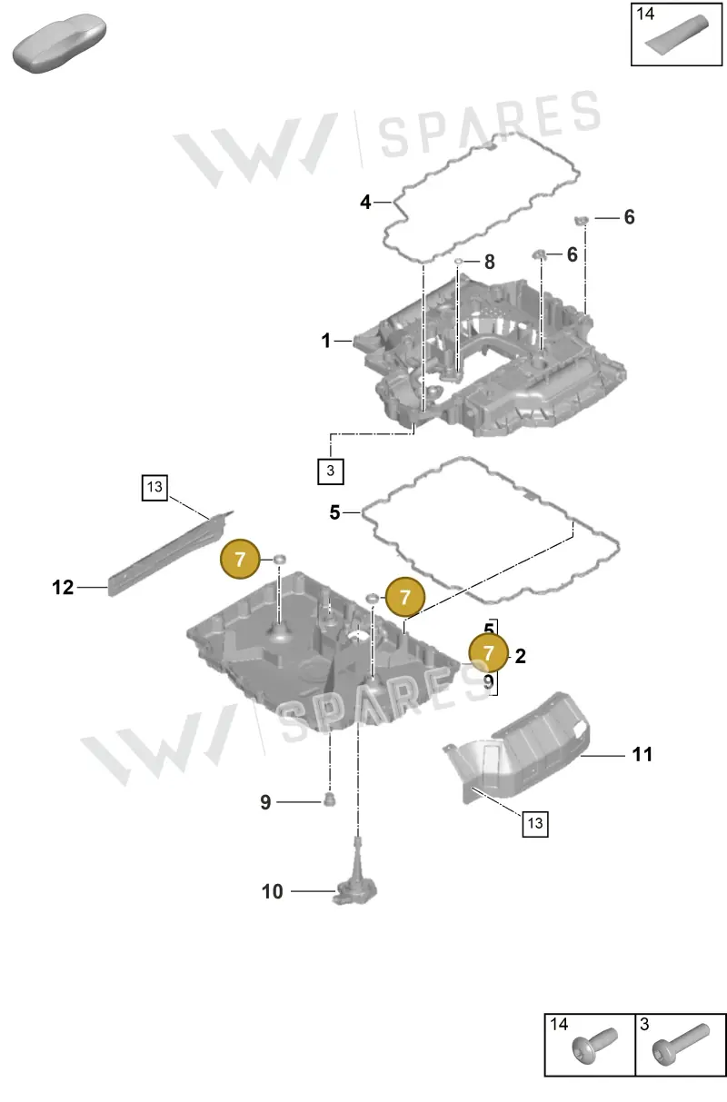 0PB115625A — Porsche 911 (2024-2025) diagram p63104050, position 7