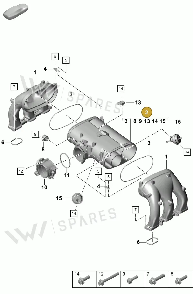 0PB128333F — Porsche Boxster Spyder (2019-2020) diagram p55107100, position 2