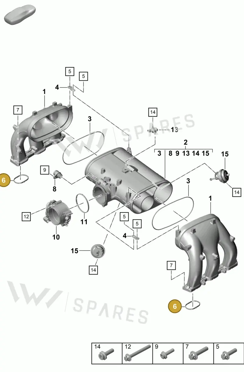 0PB129646 — Porsche Boxster Spyder (2019-2020) diagram p55107100, position 6