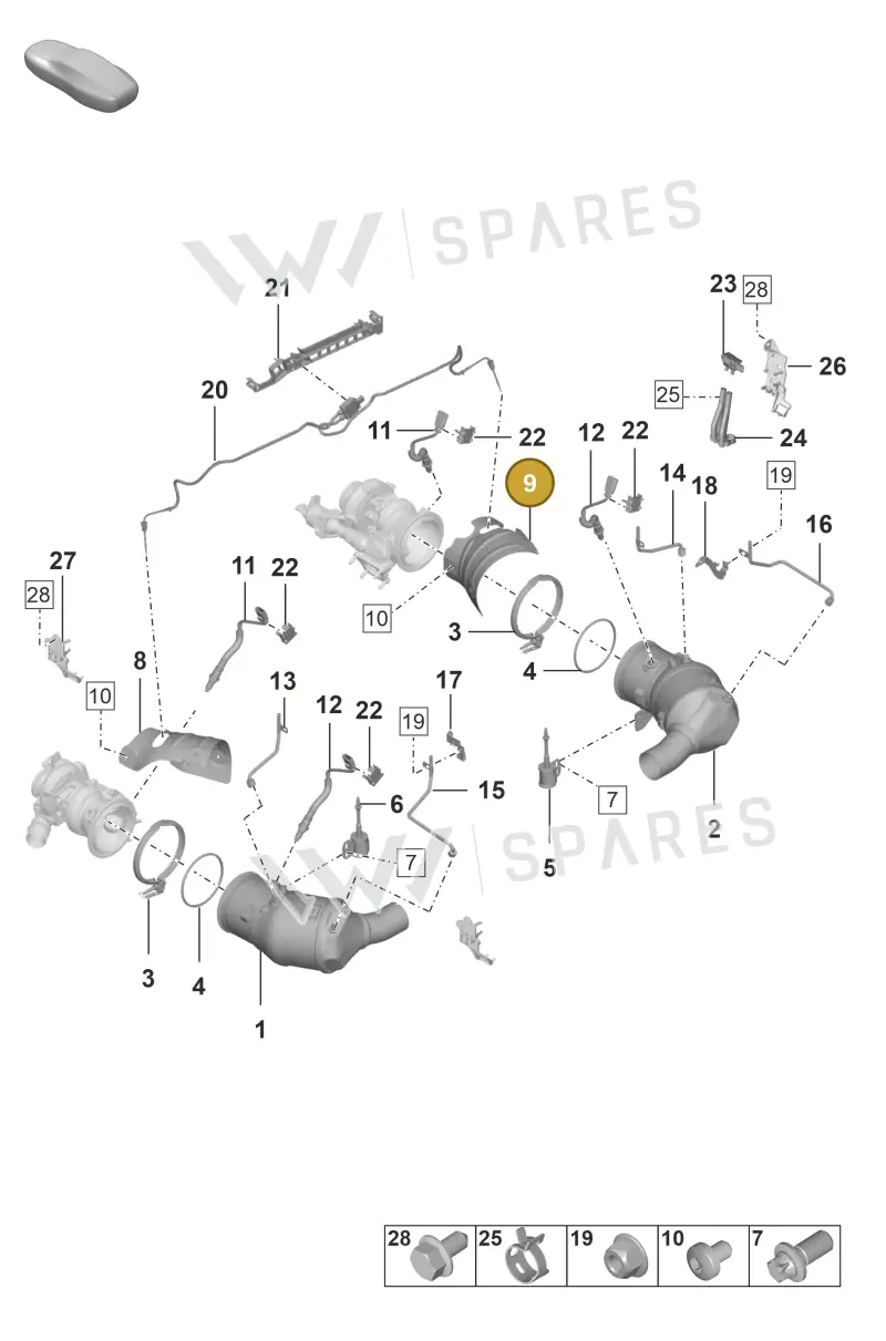0PB145326C — Porsche 911 (2018-2024) diagram p53202200, position 9