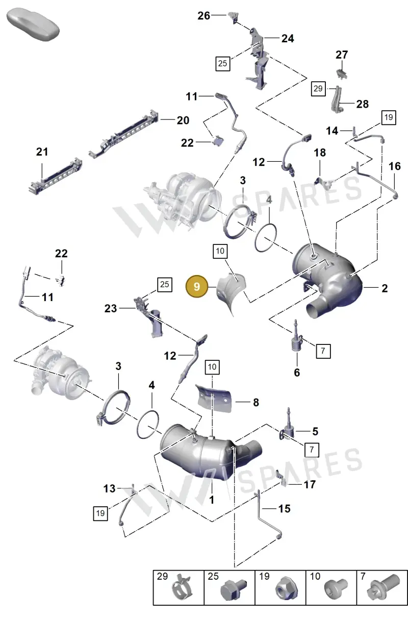 0PB145326E — Porsche 911 (2020-2022) diagram p57202200, position 9