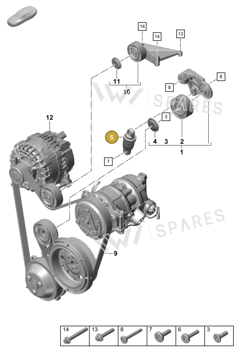 0PB903317 — Porsche Boxster Spyder (2019-2020) diagram p55102200, position 5