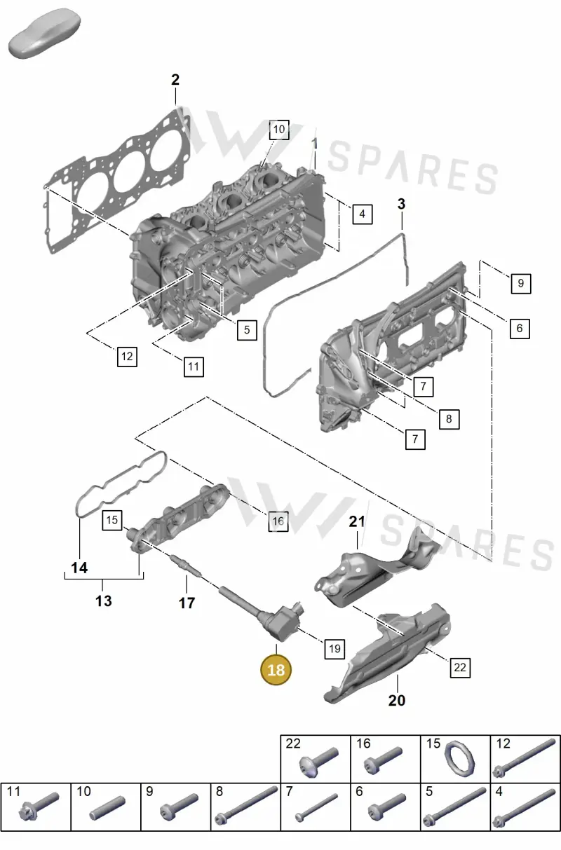 0PB905093G — Porsche 911 (2021-2022) diagram p59103000, position 18