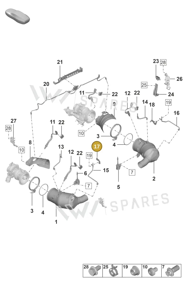 0PB906217B — Porsche 911 (2024-2025) diagram p53202200, position 17