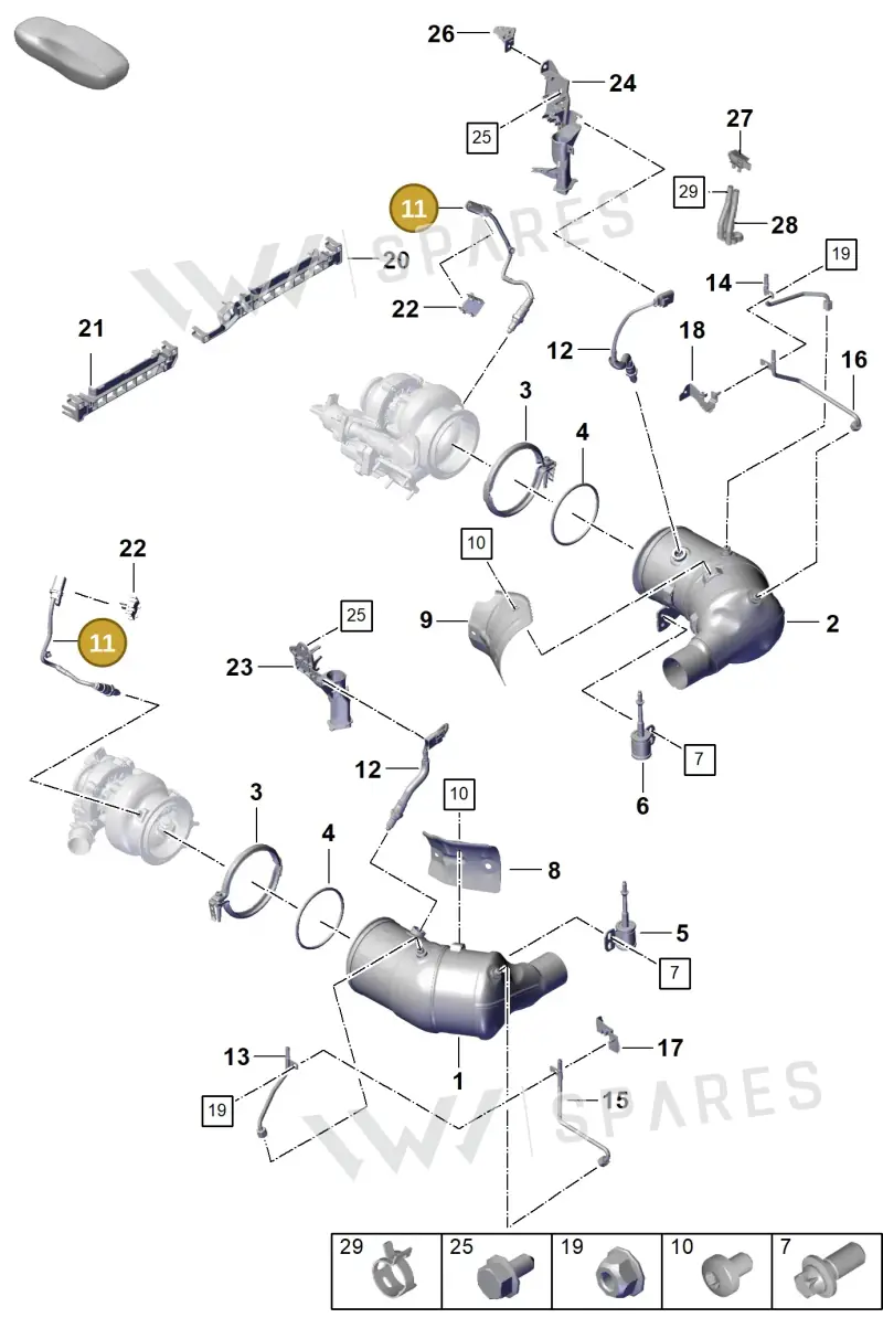 0PB906262M — Porsche 911 (2020-2022) diagram p57202200, position 11