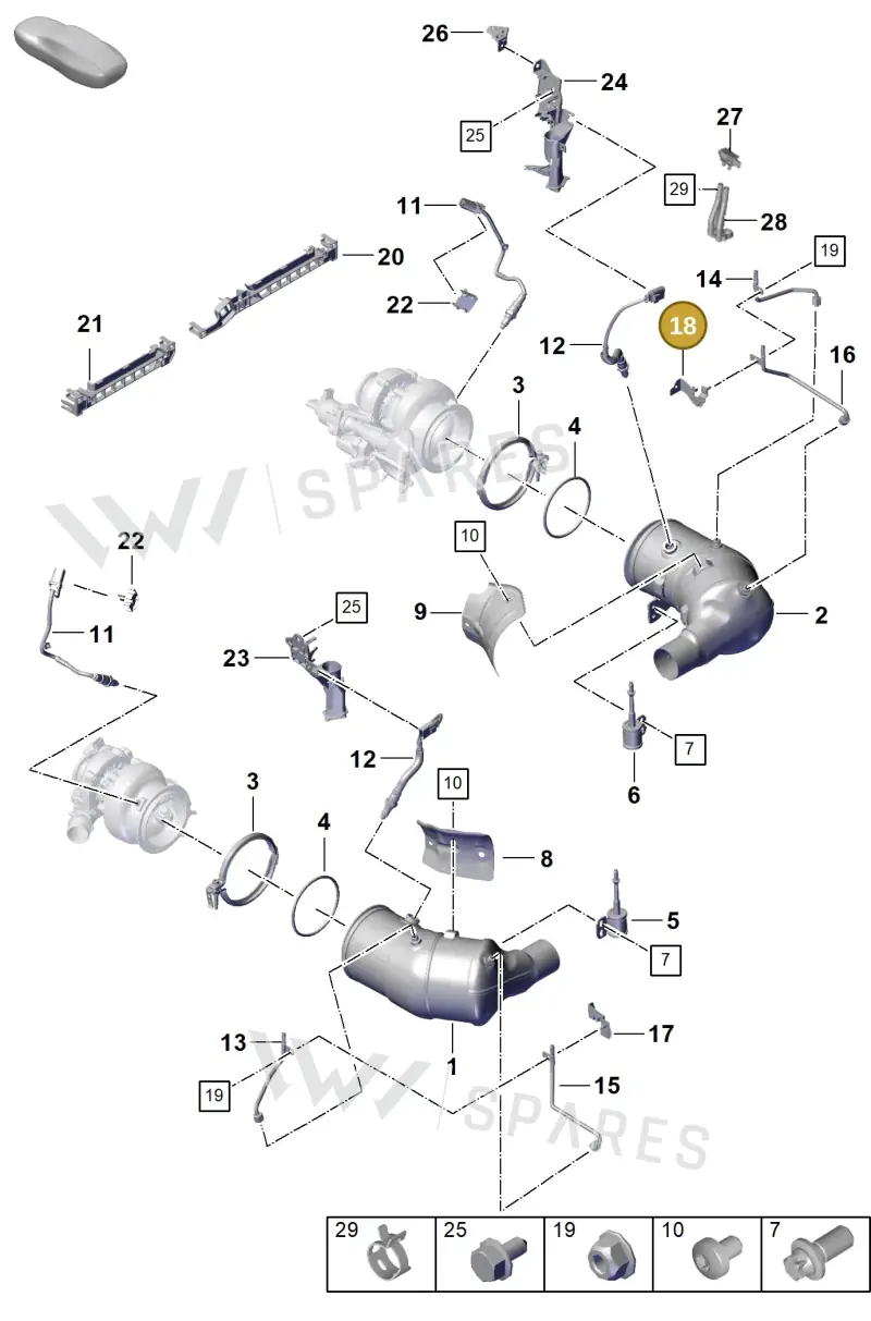 0PB906269B — Porsche 911 (2020-2022) diagram p57202200, position 18
