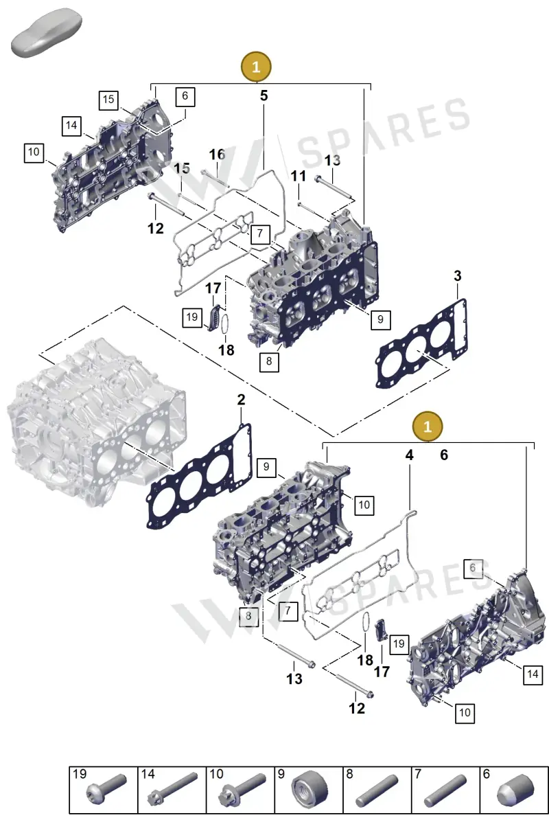 0PD103064F — Porsche 911 (2024-2025) diagram p63103050, position 1