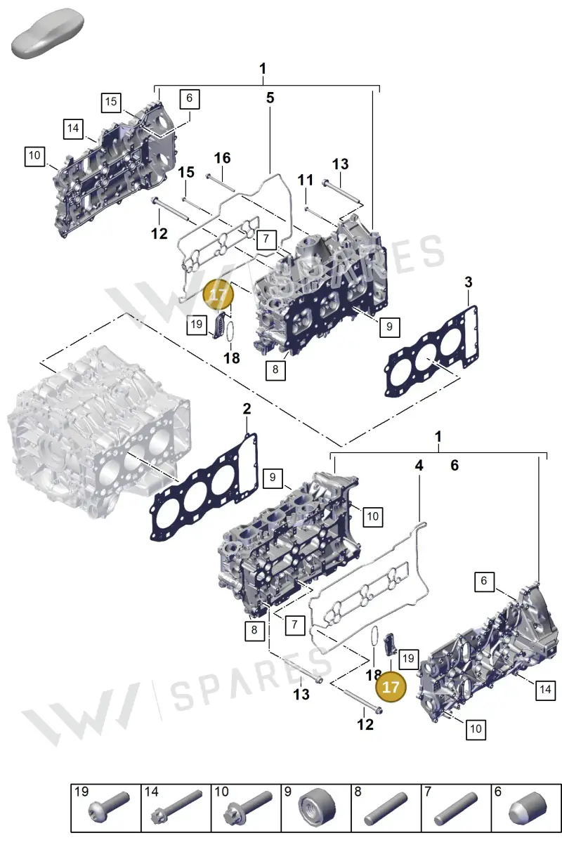 0PD103111B — Porsche 911 (2024-2025) diagram p63103050, position 17