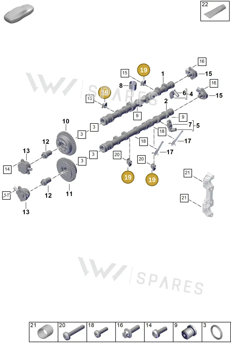 0PD103313B — Porsche 911 (2024-2025) diagram p63103150, position 19