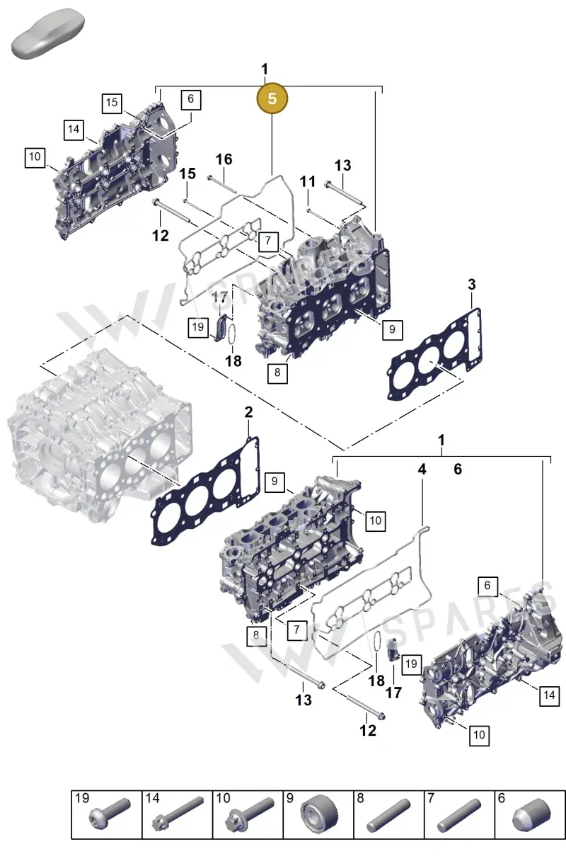 0PD103650B — Porsche 911 (2024-2025) diagram p63103050, position 5