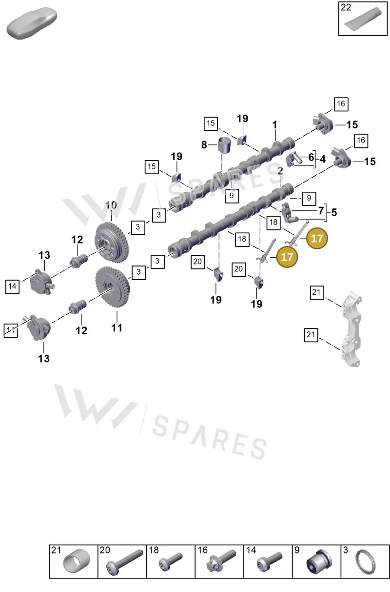 0PD103688 — Porsche 911 (2024-2025) diagram p63103150, position 17