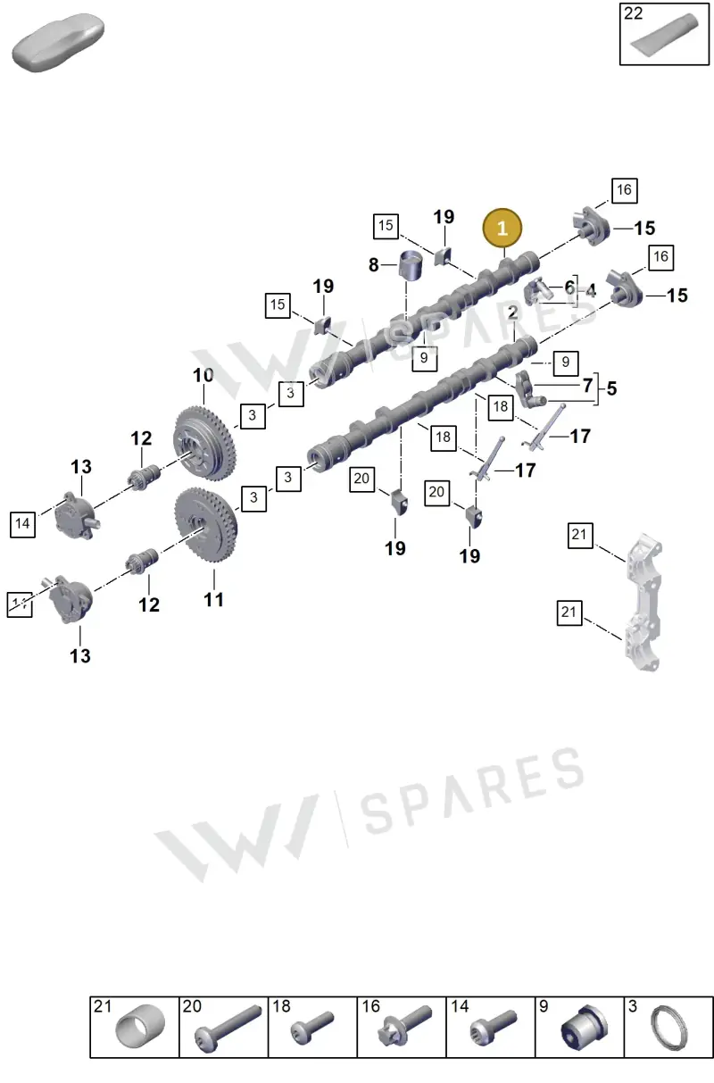 0PD109022D — Porsche 911 (2024-2025) diagram p63103150, position 1