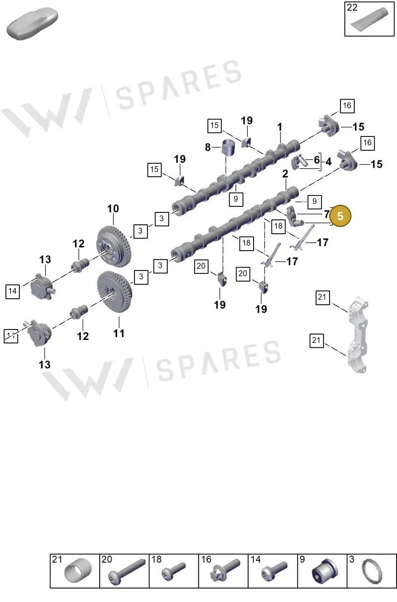 0PD109412 — Porsche 911 (2024-2025) diagram p63103150, position 5