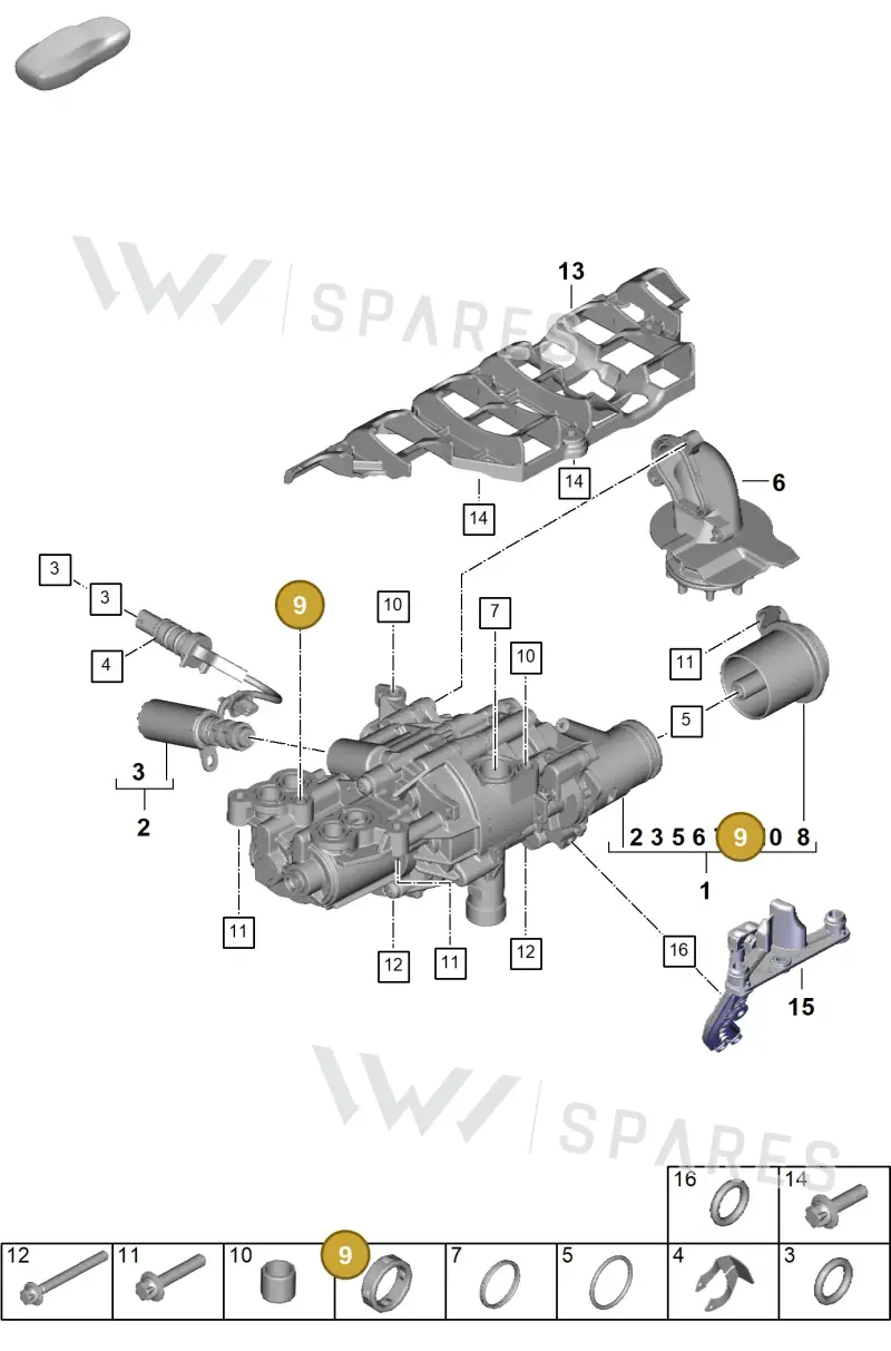 0PD115189 — Porsche 911 (2024-2025) diagram p63104010, position 9