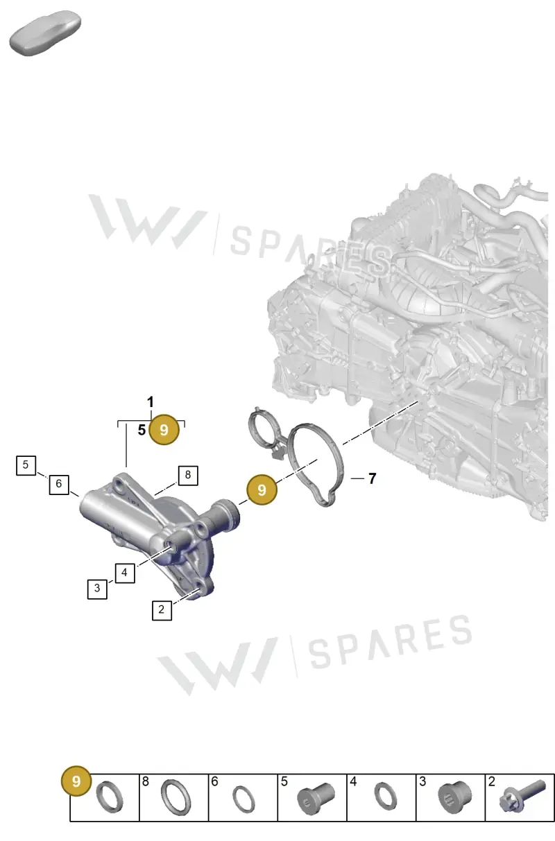0PD115331 — Porsche 911 (2024-2025) diagram p63102100, position 9