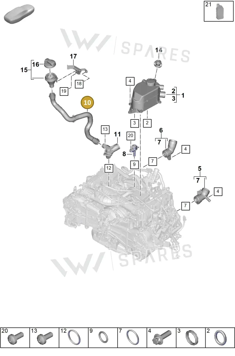 0PD115675 — Porsche 911 (2024-2025) diagram p63104200, position 10