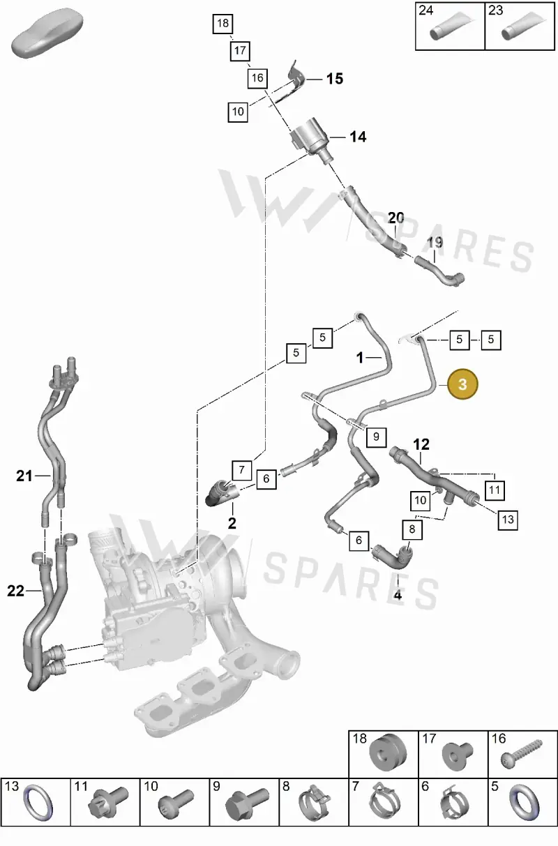 0PD121668B — Porsche 911 (2024-2025) diagram p63202110, position 3