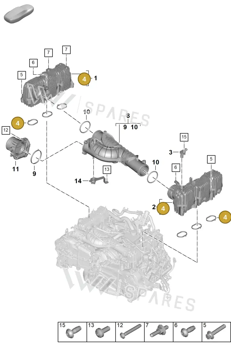 0PD129646 — Porsche 911 (2024-2025) diagram p63107150, position 4