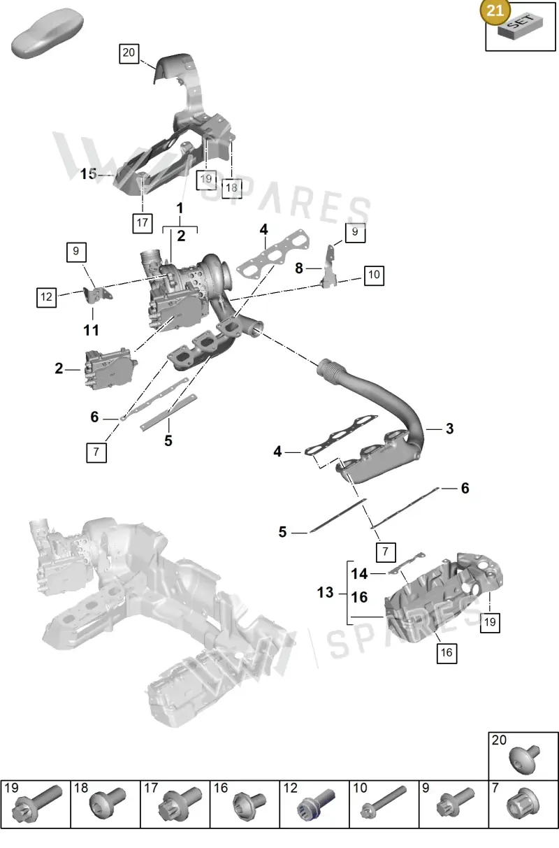 0PD198701 — Porsche 911 (2024-2025) diagram p63202050, position 21
