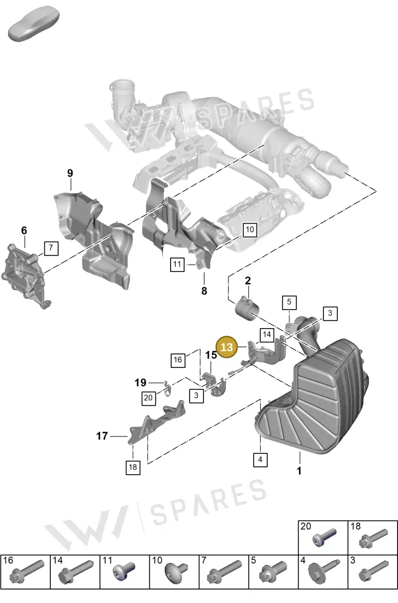 0PD251277B — Porsche 911 (2024-2025) diagram p63202310, position 13