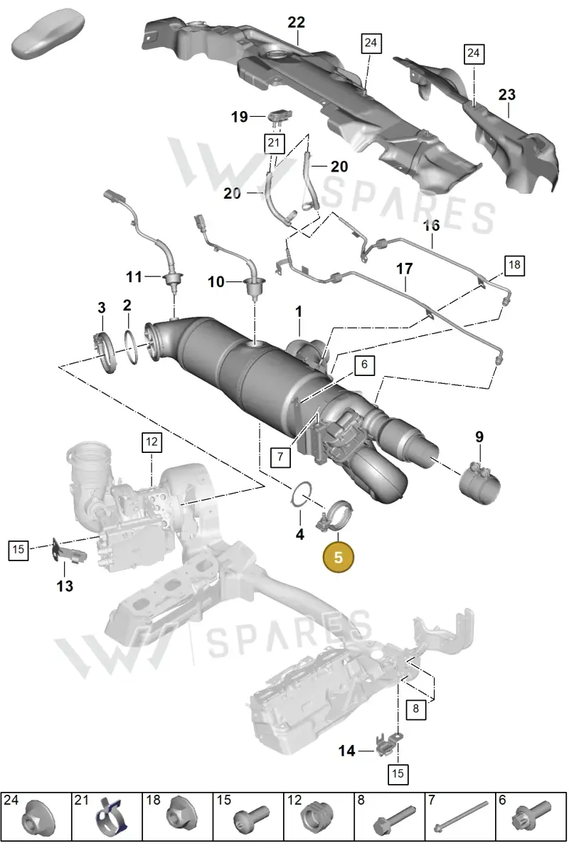 0PD253725 — Porsche 911 (2024-2025) diagram p63202210, position 5