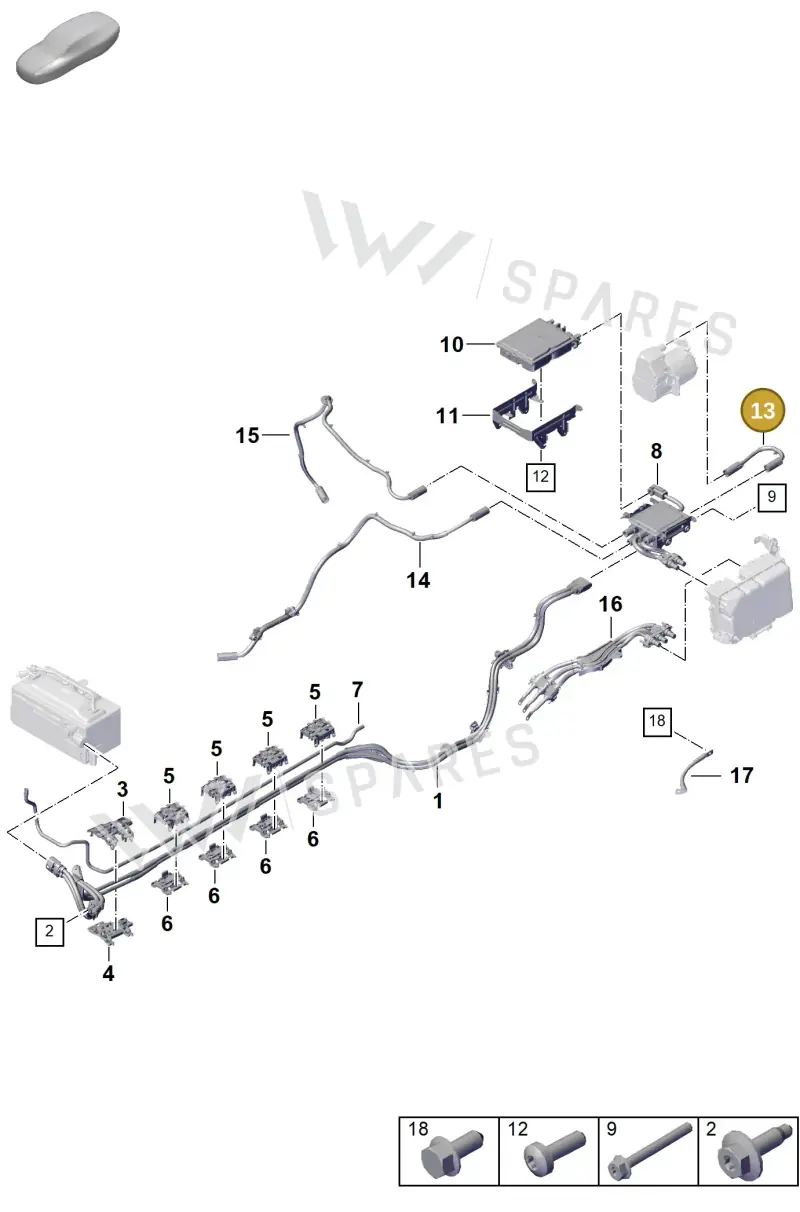 0PD971012 — Porsche 911 (2024-2025) diagram p63904000, position 13