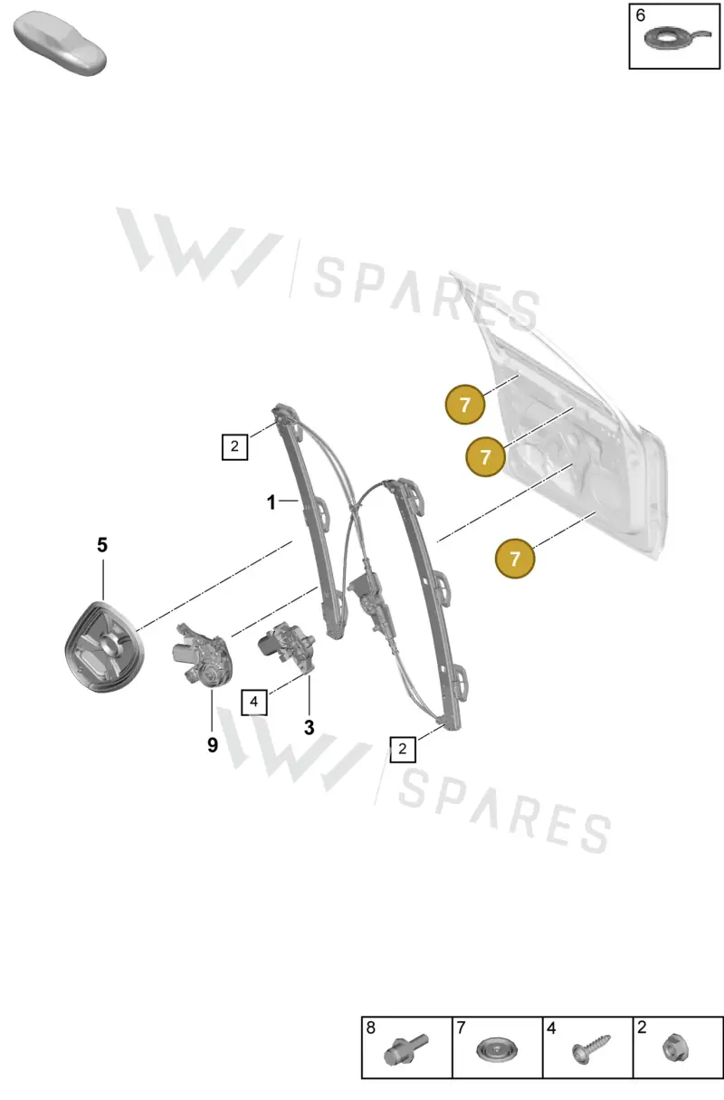 191971908 — Porsche Cayenne Hybrid Coupe (2023-) diagram p60804300, position 7