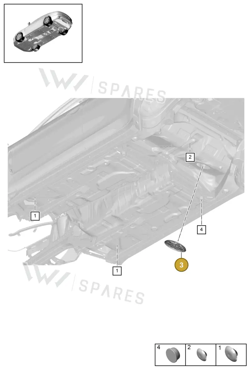 298201063 — Porsche Panamera (2023-2025) diagram p49806025, position 3