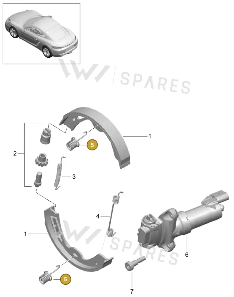 298609583 — Porsche Cayman (2016-) diagram p50603050, position 5
