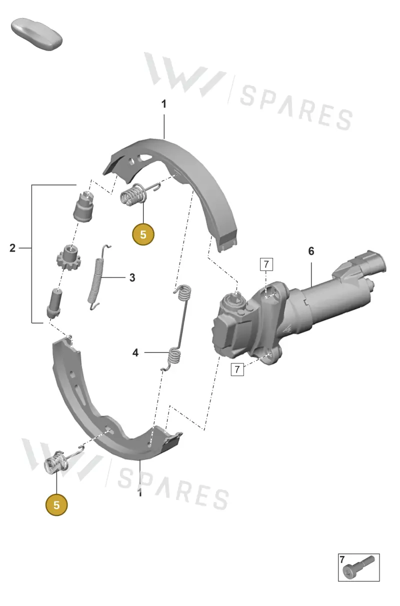 298609583 — Porsche GT3 RS (2021-) diagram p53603050, position 5