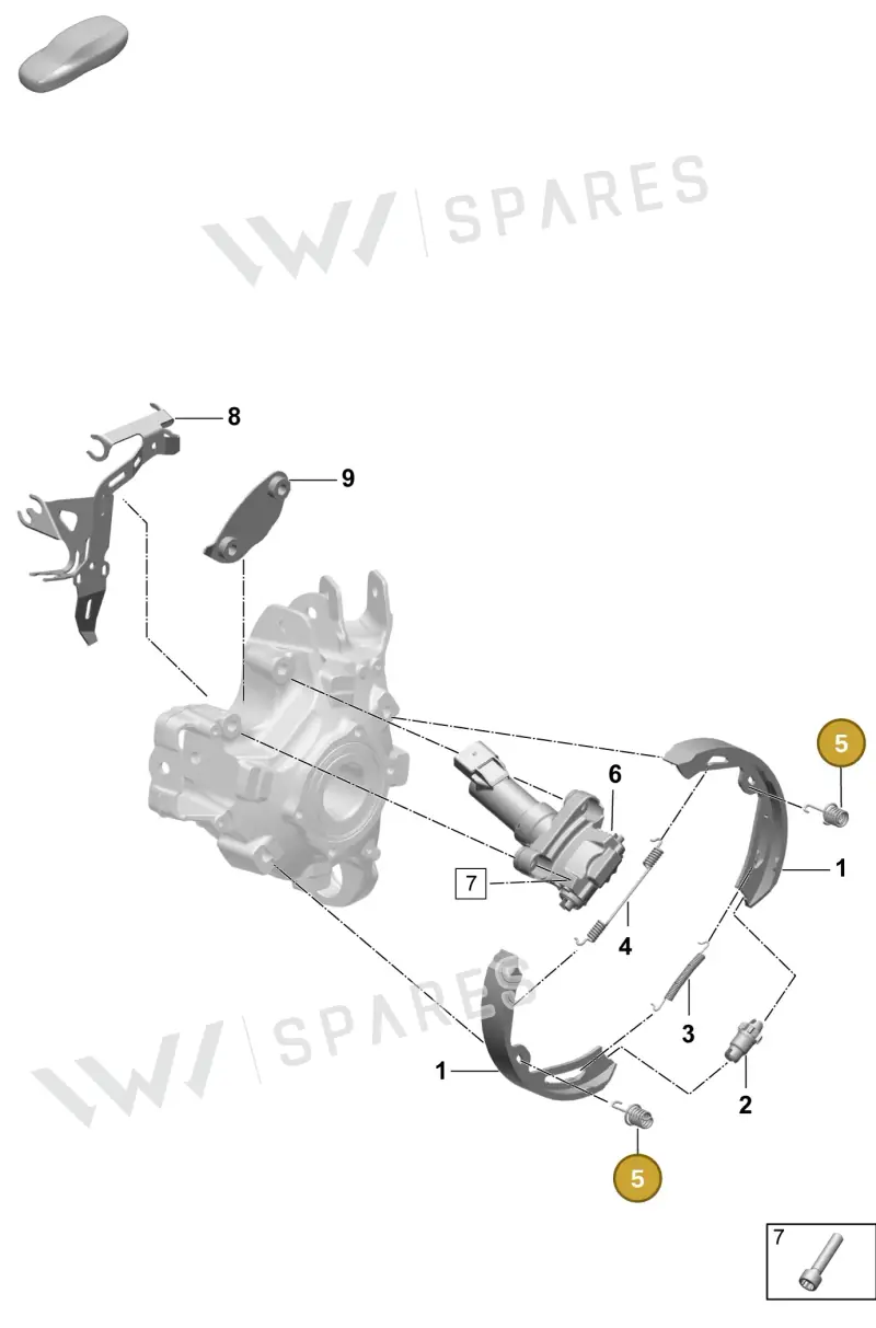 298609583 — Porsche Taycan Sport Turismo (2023-) diagram p64603500, position 5