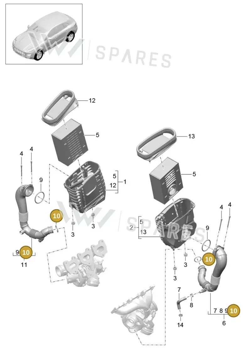 3C0145117 — Porsche Macan GTS (2013-2018) diagram p44106000, position 10