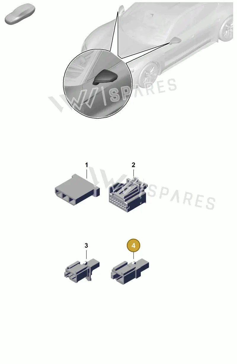 3C0973332C — Porsche Taycan Sport Turismo (2019-2024) diagram p47920200, position 4