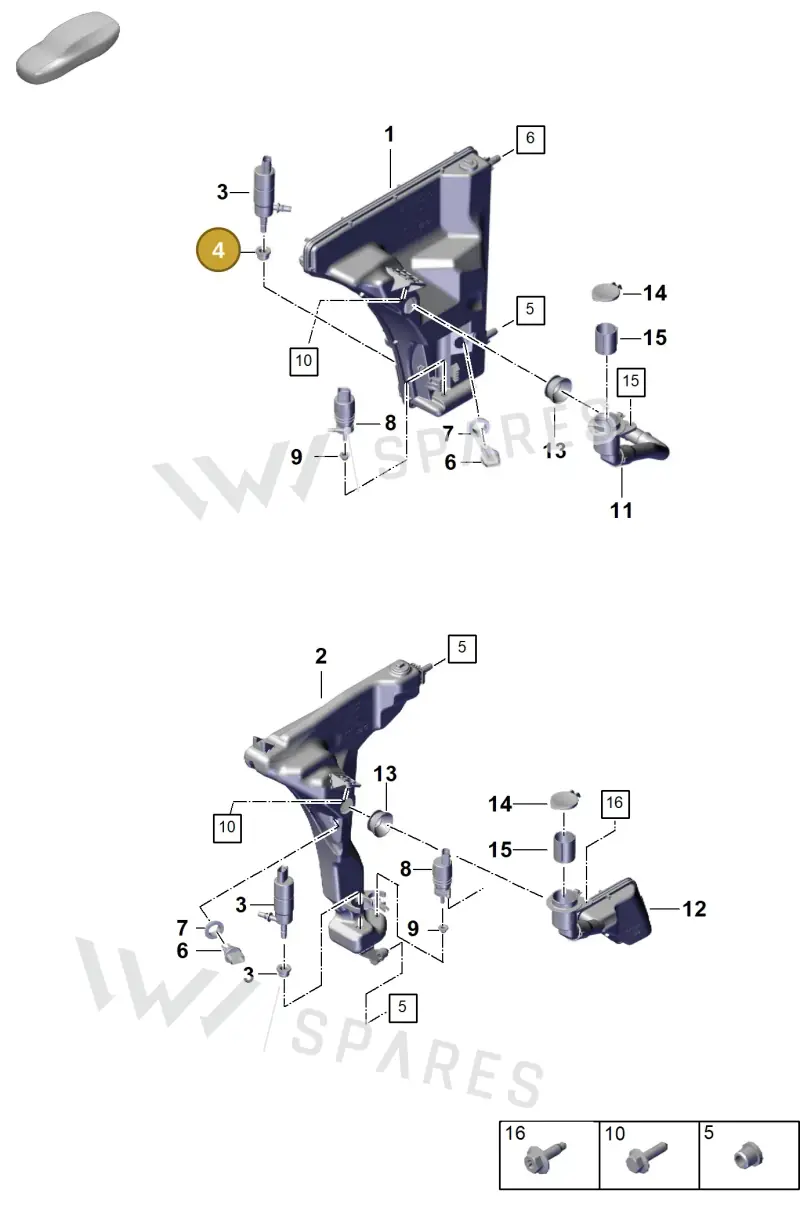 431955465A — Porsche Panamera (2023-) diagram p62906200, position 4
