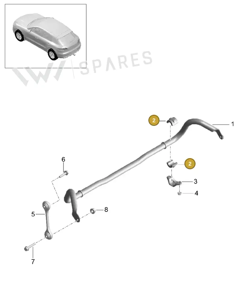 4D0411327J — Porsche Macan GTS (2013-2018) diagram p44402010, position 2