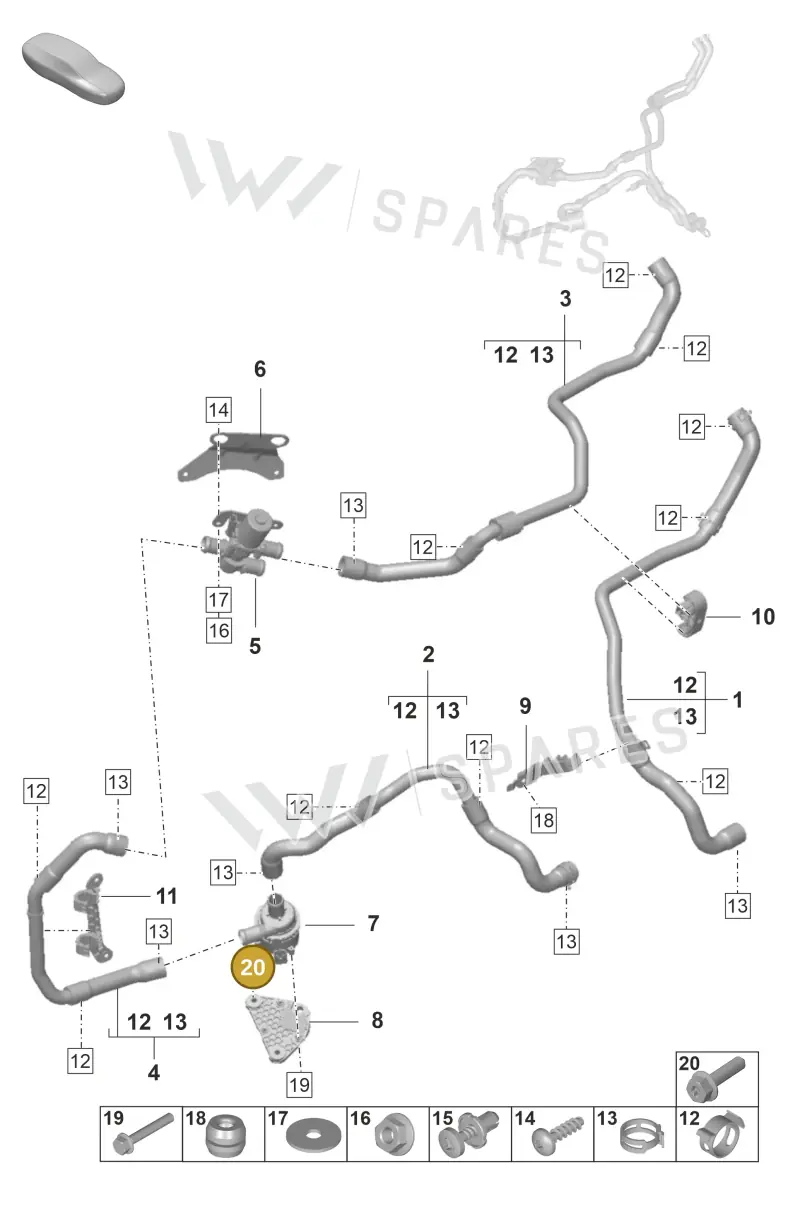 4D0614173B — Porsche Panamera (2023-) diagram p58813100, position 20