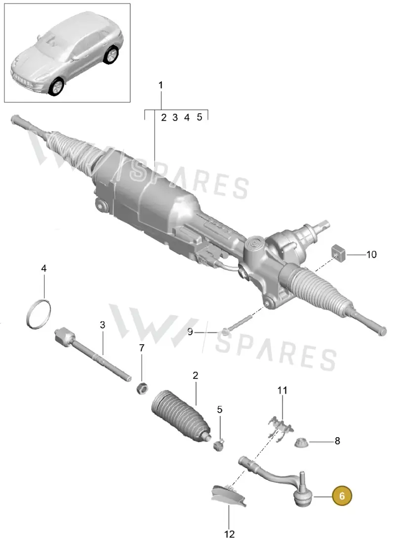 4G0423811A — Porsche Macan GTS (2013-2018) diagram p44403000, position 6