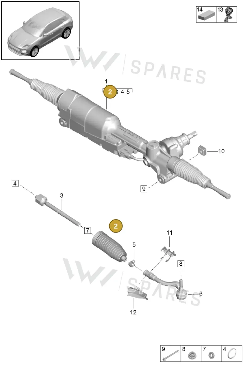 4G0423831 — Porsche Macan R4 TFSI (2018-) diagram p52403000, position 2